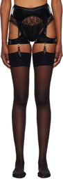 Agent Provocateur Black Rivere Garter Belt