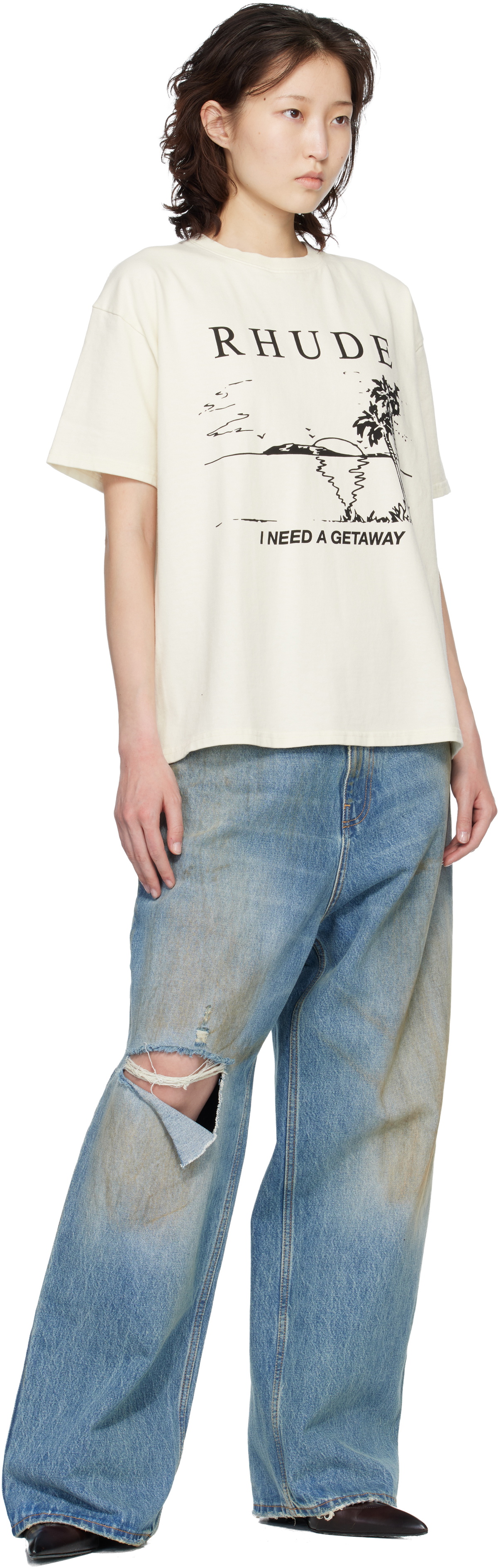Rhude Off-White 'I Need A Getaway' T-shirt