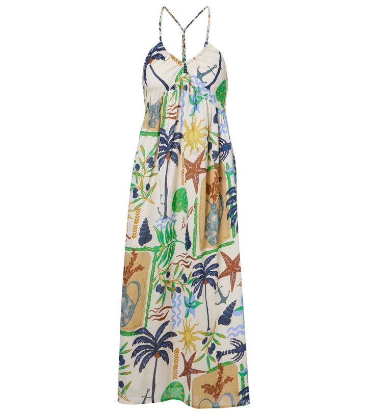 Photo: Velvet Leyla printed cotton midi dress
