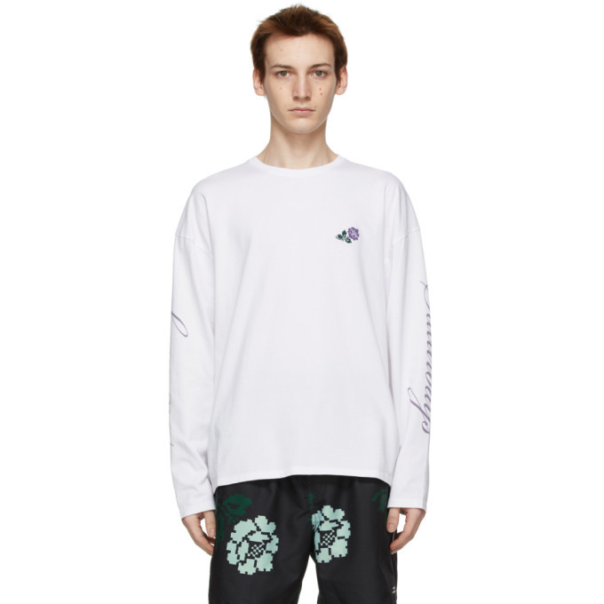 Photo: Saturdays NYC White Rose Long Sleeve T-Shirt