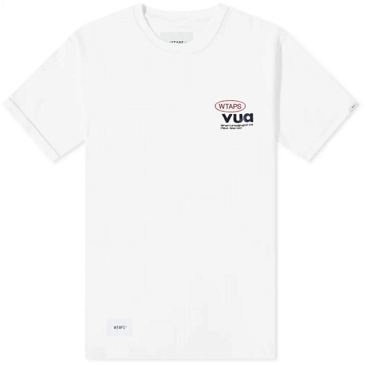 Photo: WTAPS Men's 04 Embroided Crew Neck T-Shirt in White