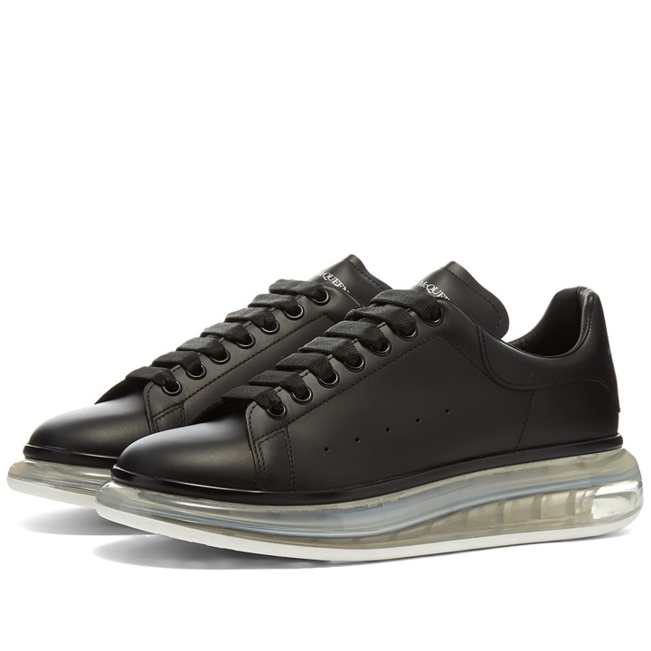 Photo: Alexander McQueen Men's Air Bubble Wedge Sole Sneakers in Black/White