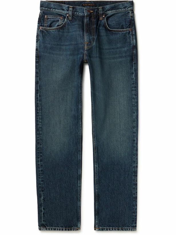 Photo: Nudie Jeans - Gritty Jackson Slim-Fit Straight-Leg Jeans - Blue