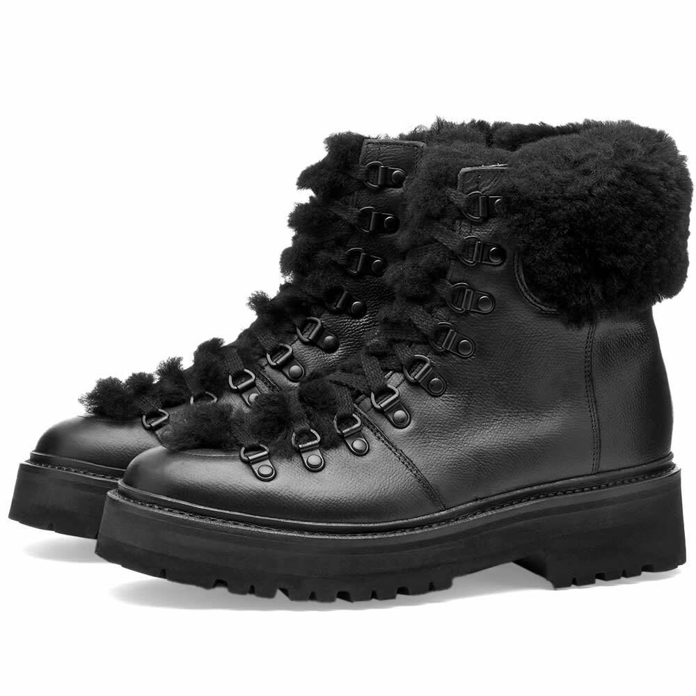 Grenson Women's Nettie Shearling Boot in Black Grenson