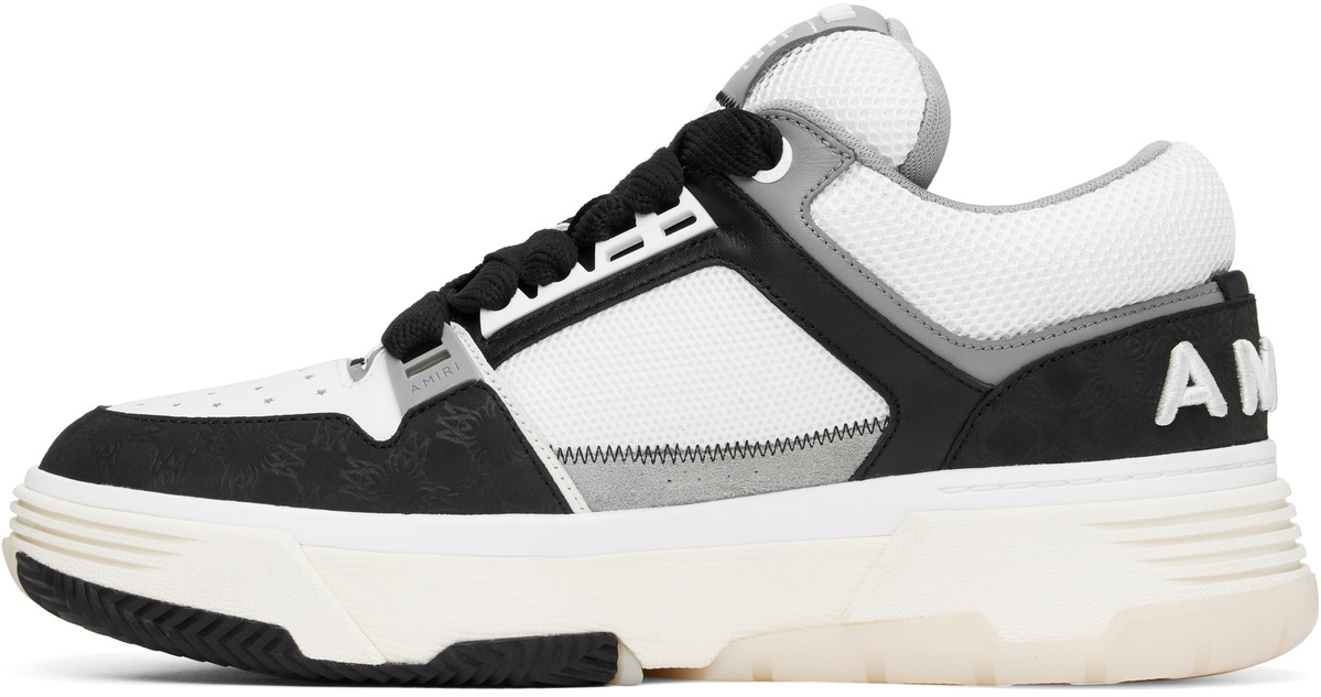 AMIRI White & Black MA Quad Debossed Nubuck MA-1 Sneakers Amiri
