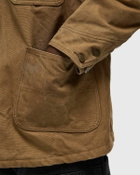 Needles Coverall Kakishibu Paint Brown Mens Coat