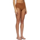 Calle Del Mar Orange Knit Panty Bikini Bottom