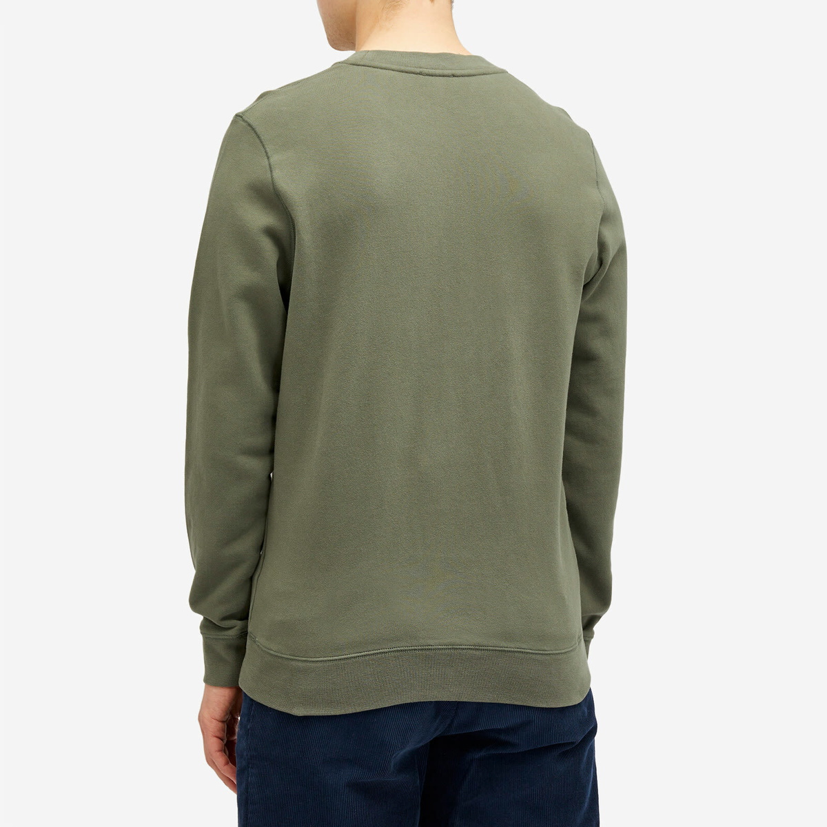 Sunspel Men's Loopback Sweatshirt in Khaki24 Sunspel
