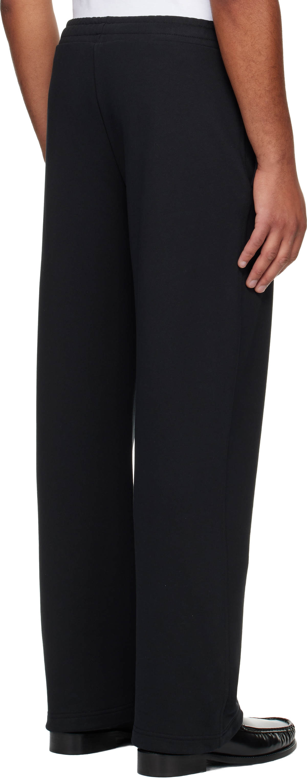 Marine Serre Black Moon Logo Fleece Sweatpants