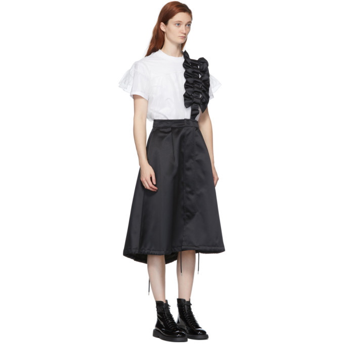 Noir Kei Ninomiya Black Bow Detail Suspender Skirt Noir Kei Ninomiya