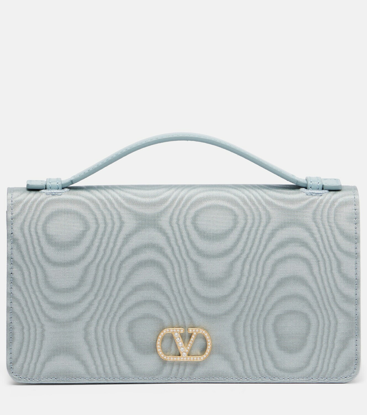 Valentino Garavani VLogo Signature Mini moiré clutch