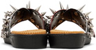 doublet Black Punk Massage Sandals