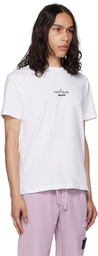 Stone Island White Printed T-Shirt