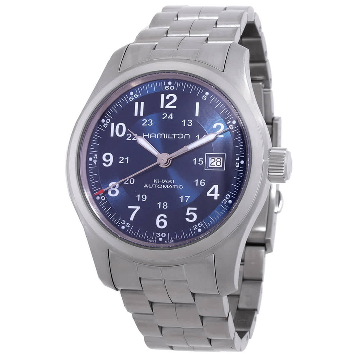 Photo: Hamilton Khaki Field Automatic Blue Dial Watch H70605140