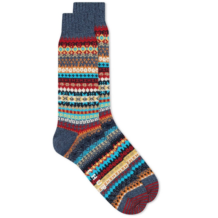 Photo: CHUP by Glen Clyde Company Men's Triphon Sock in Iron Blue