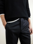 Brioni - Straight-Leg Super 220s Wool Trousers - Black