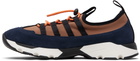 Marni Brown & Navy Lycra Lace-Up Running Sneakers