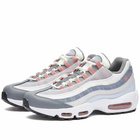 Nike Men's Air Max 95 Essential Sneakers in Vast Grey/Red Stardust