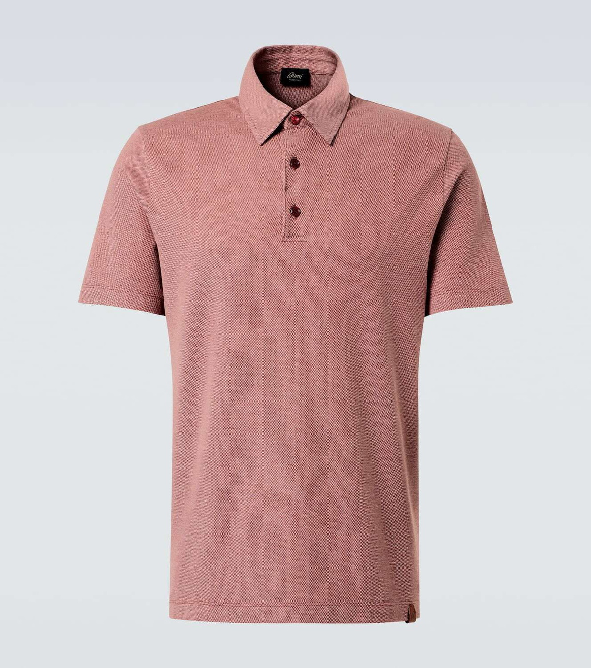 Brioni Cotton piqué polo shirt