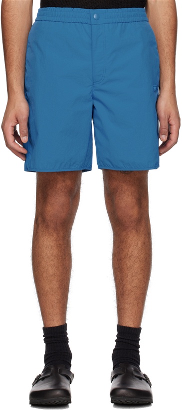 Photo: Solid Homme Blue Embroidered Shorts
