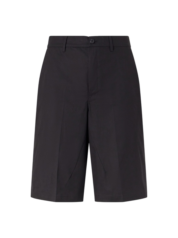 Photo: Rick Owens - Straight-Leg Cotton-Blend Canvas Shorts - Black