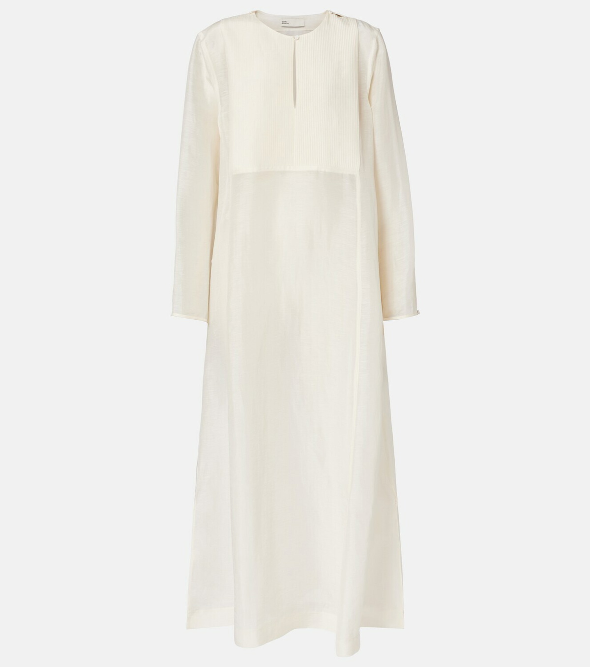 Tory Burch Pleated linen and silk kaftan