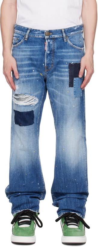 Photo: Dsquared2 Blue Roadie Jeans