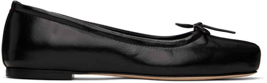 Aeyde Black Gabriella Ballerina Flats Aeyde