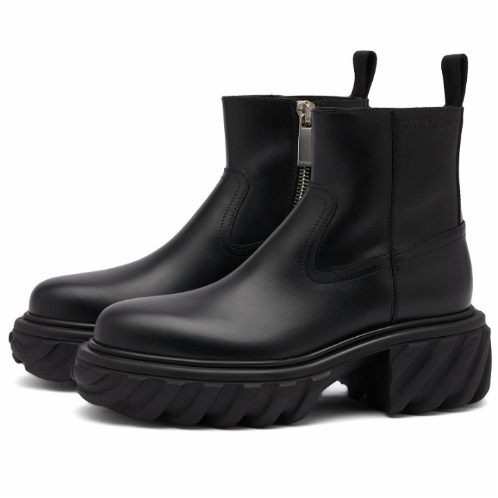 Photo: Off-White Men's Exploration Ankle Boot in Black