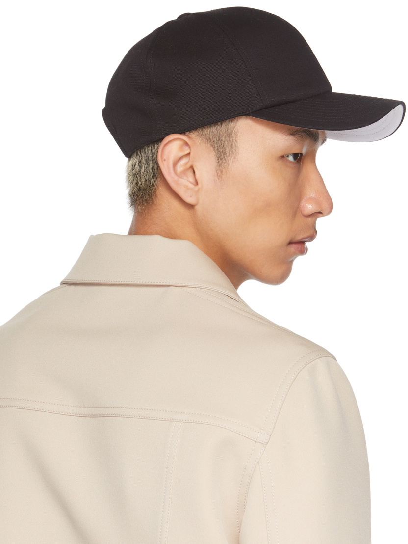 Courrèges Black Cotton Classic Cap Courreges