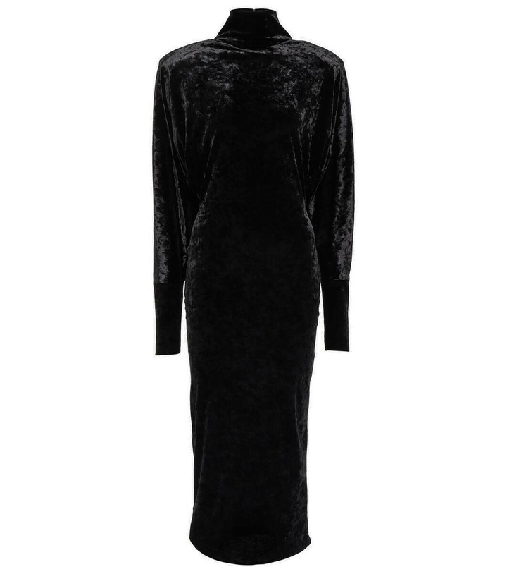 Alexandre Vauthier Draped velvet maxi dress Alexandre Vauthier