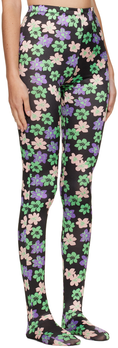 SHUTING QIU Multi Look 12 Floral Tights