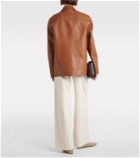 Toteme Oversized leather jacket
