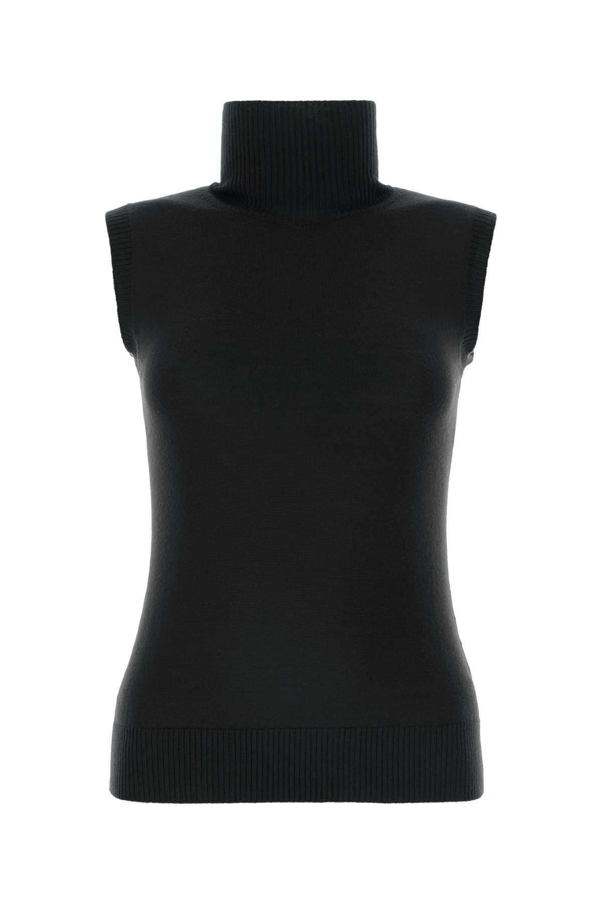 SportMax Light Blue Wool Blend Ilex Vest Sportmax