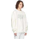 Maison Margiela Off-White Diagonal Sweatshirt