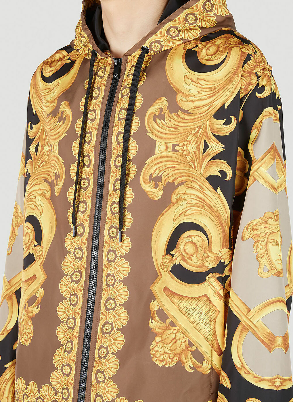 Versace - Barocco 660 Windbreaker Jacket in Gold Versace