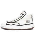 Maison MIHARA YASUHIRO Men's Blakey High Original Sole Overhanging Sneakers in White