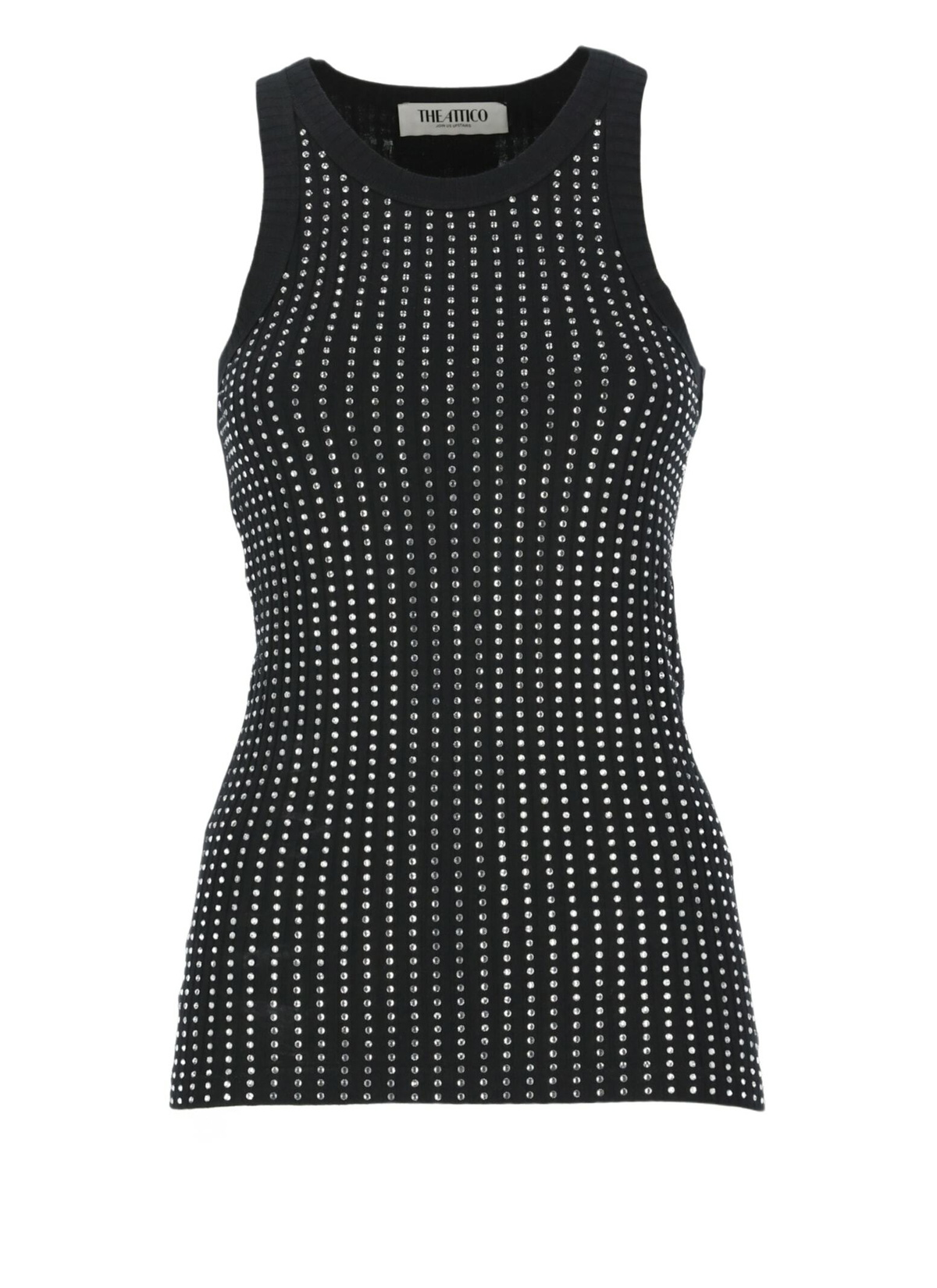Tシャツ・カットソー THE ATTICO FLAT RIBBED JERSEY TANK TOP The Attico Flat Ribbed Jersey Tank Top The Attico