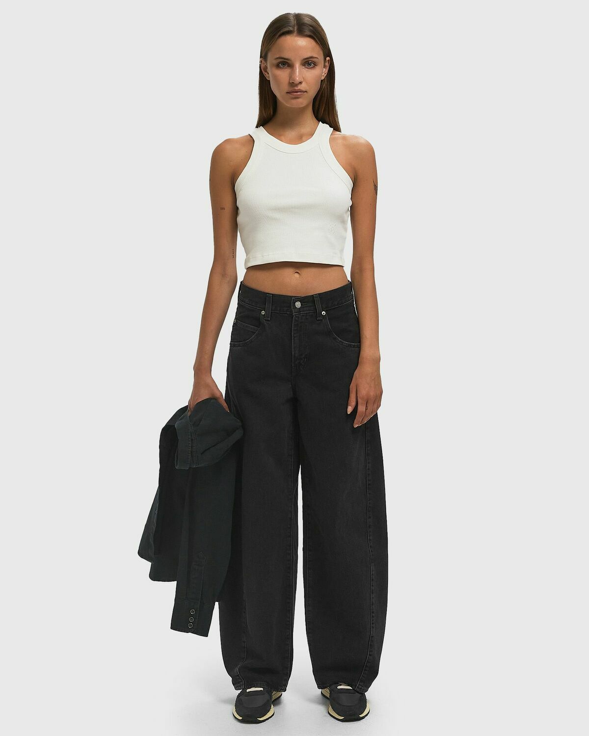 Levis SUPER BAGGY BARREL Black Womens Jeans