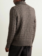S.N.S. Herning - Stark Textured Virgin Wool Cardigan - Brown