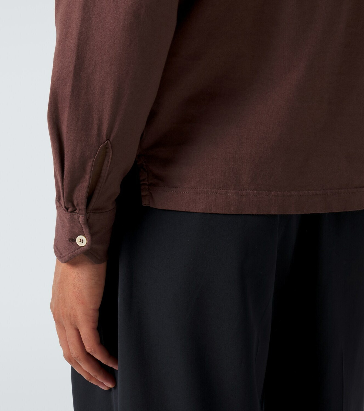 Fedeli Cotton piqué polo shirt