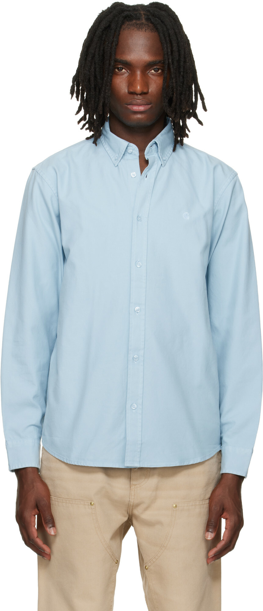Carhartt Work In Progress Blue Bolton Shirt