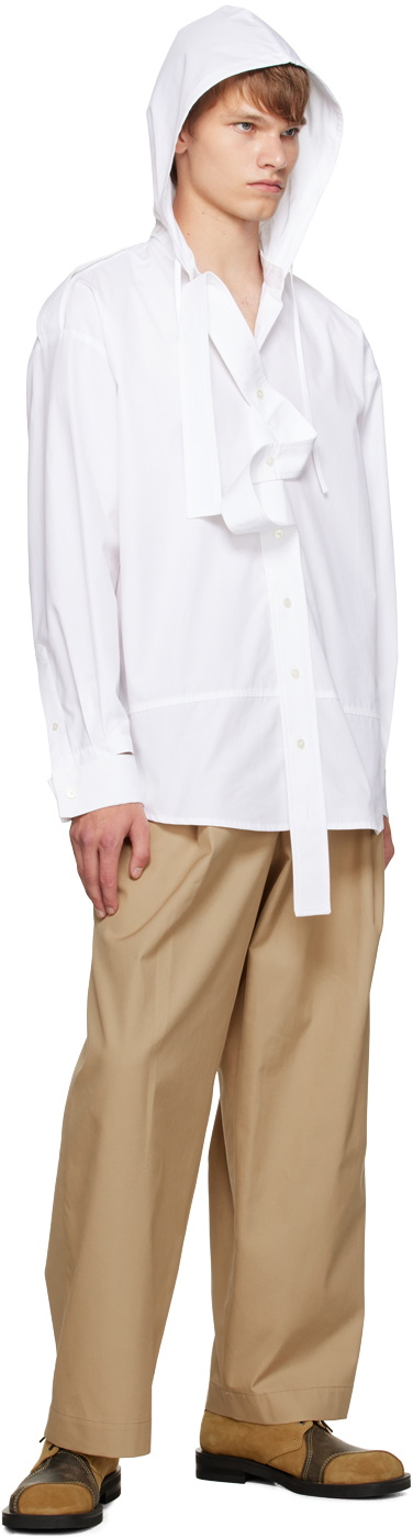 Meryll Rogge White Hooded Shirt