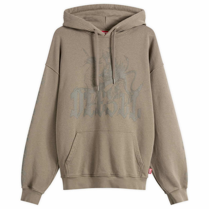 Photo: Diesel Men's Griffon Hoodie in Brown