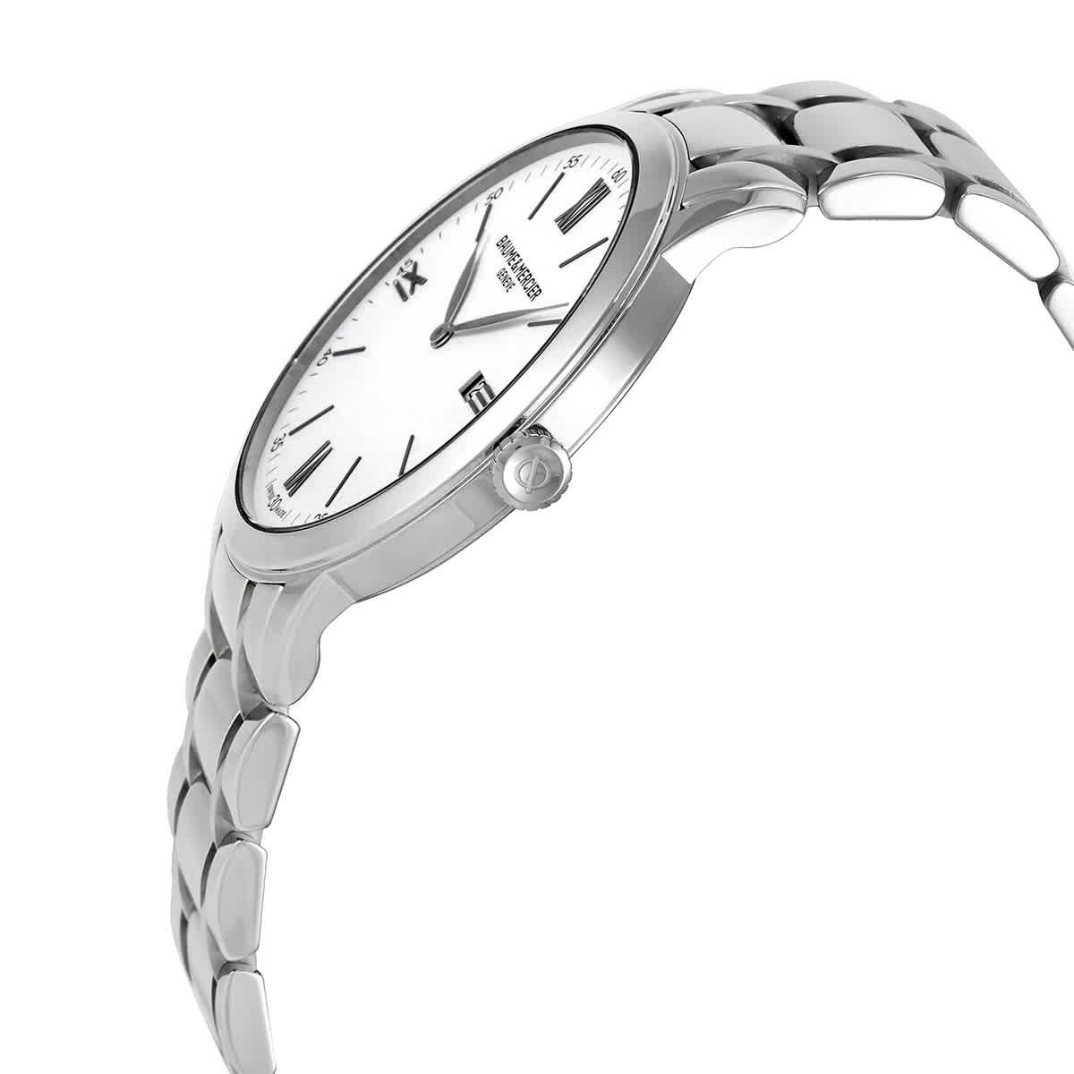 Baume et Mercier Classima Quartz White Dial Mens Watch 10526