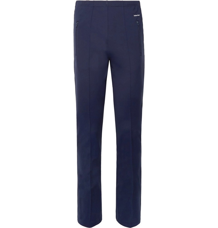 Photo: Balenciaga - Slim-Fit Stretch-Jersey Sweatpants - Navy