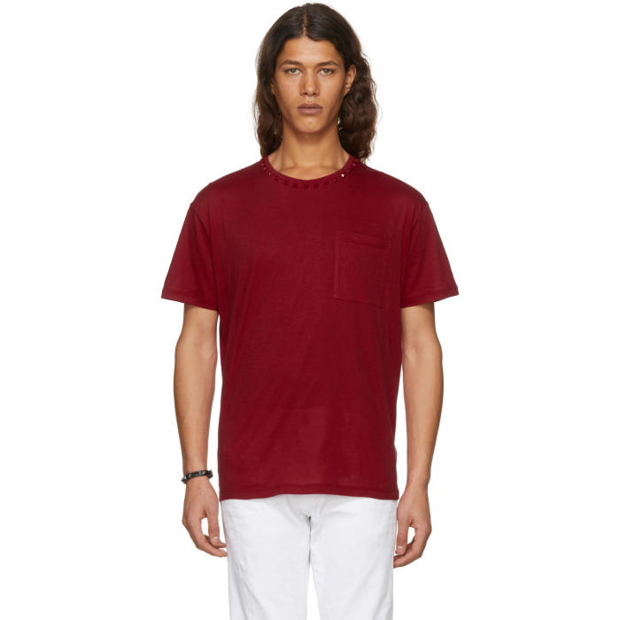 Photo: Valentino Red Rockstud Untitled T-Shirt 