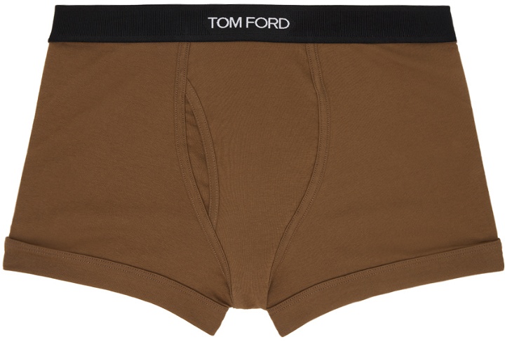 Photo: TOM FORD Brown Elasticized Boxers
