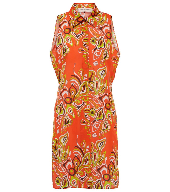 Photo: Emilio Pucci Beach Printed self-tie cotton-blend top