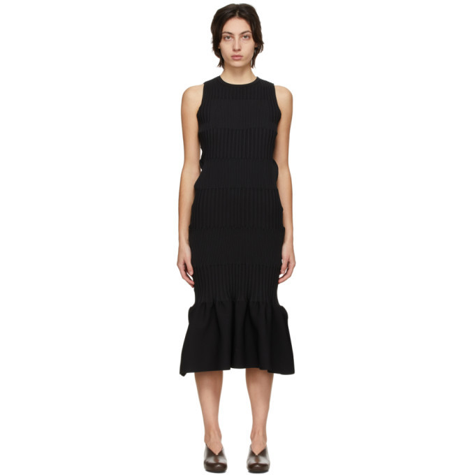 CFCL Black Fluted Dress CFCL